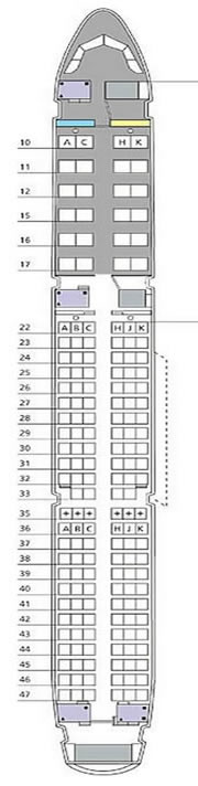 DragonAir Airbus A321 Seating Chart